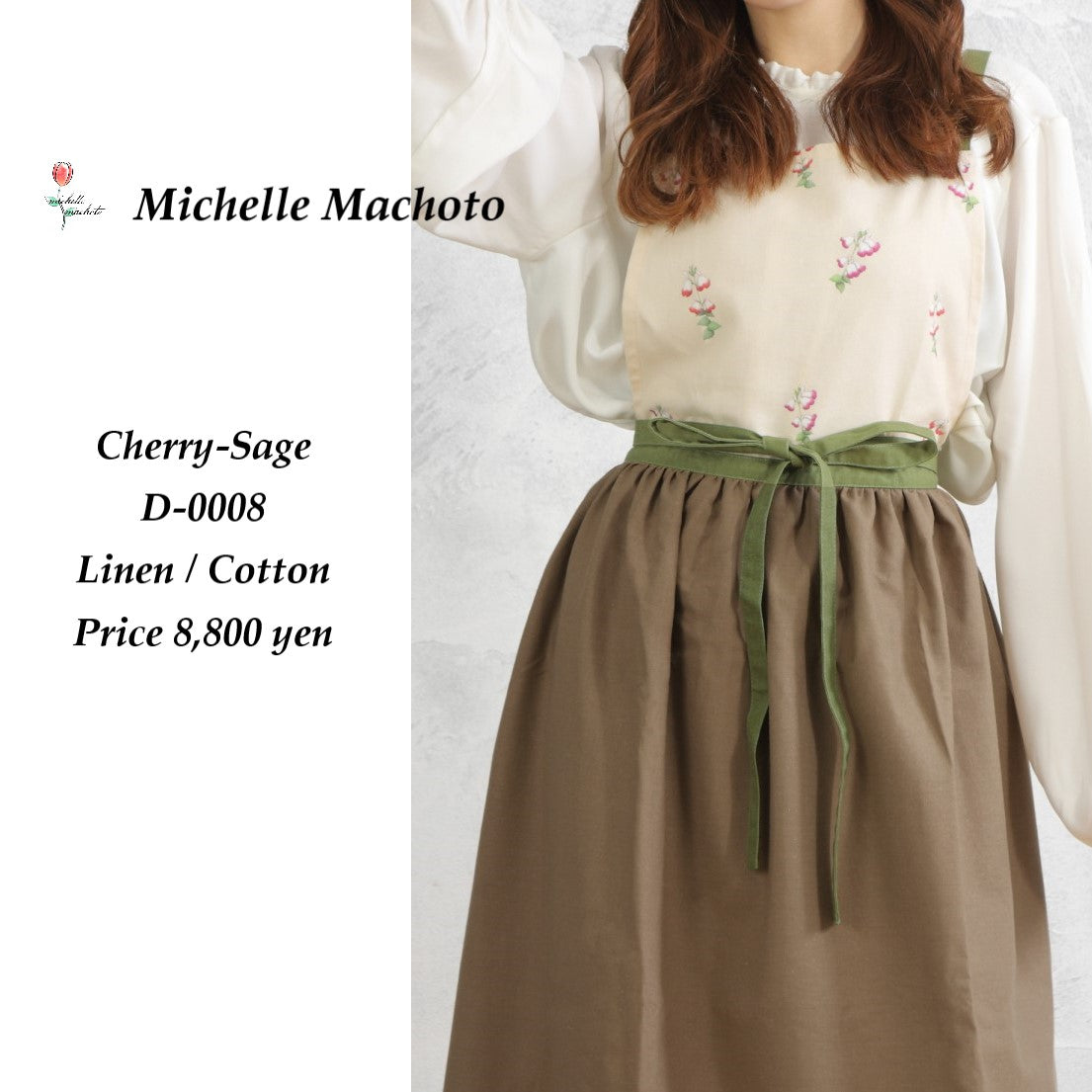 D0008 Cherry sage pattern