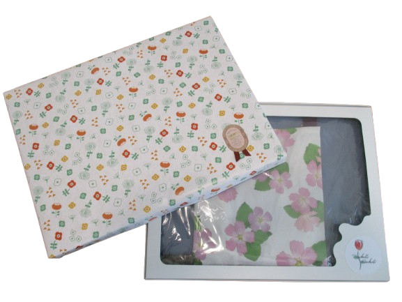 [Michelle Machoto] Michelle Machoto Angelonia Pattern Long Wide Gathered Apron D-0004