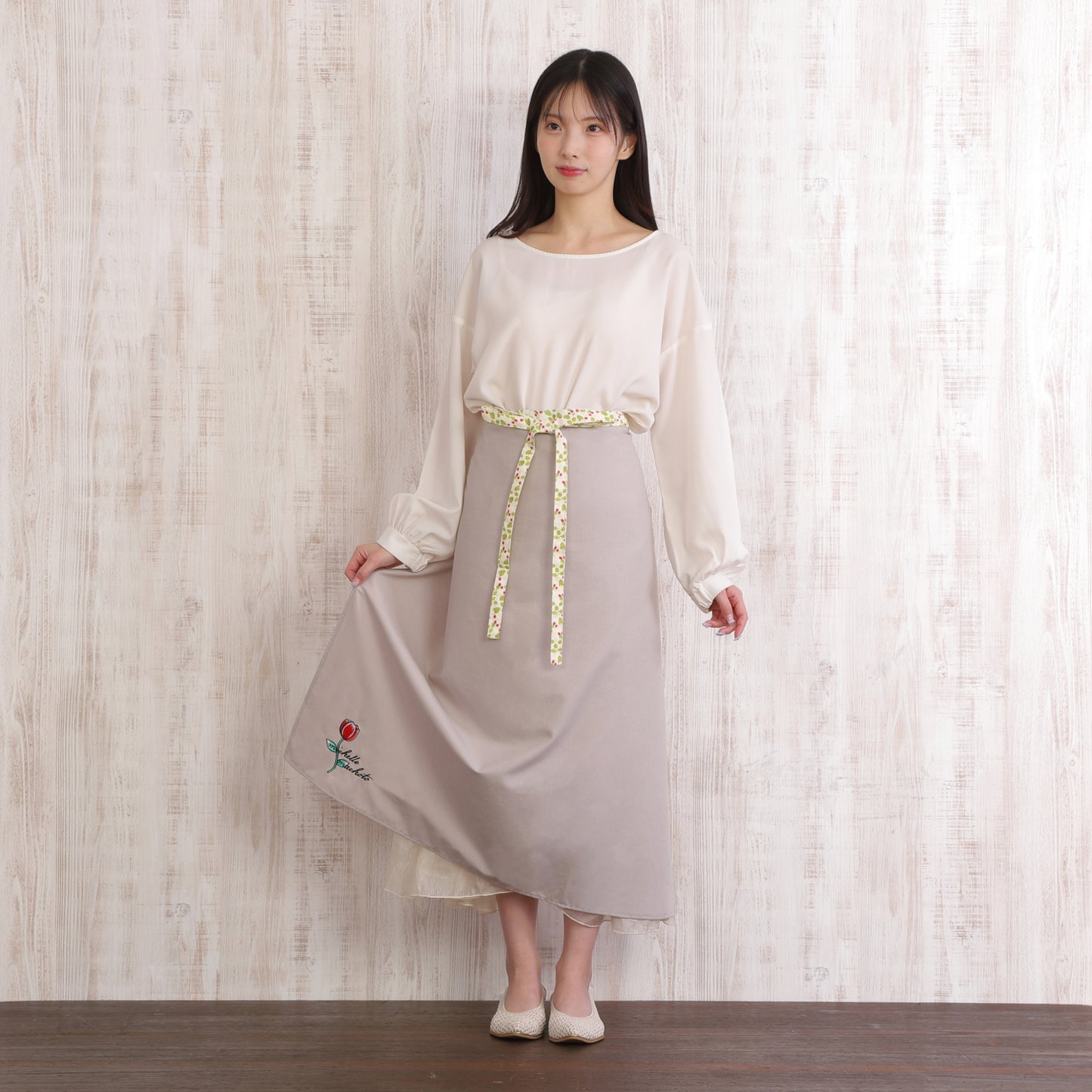 [Michelle Machoto] ミッシェルマコット いちご柄 ソムリエエプロン D-0602-2