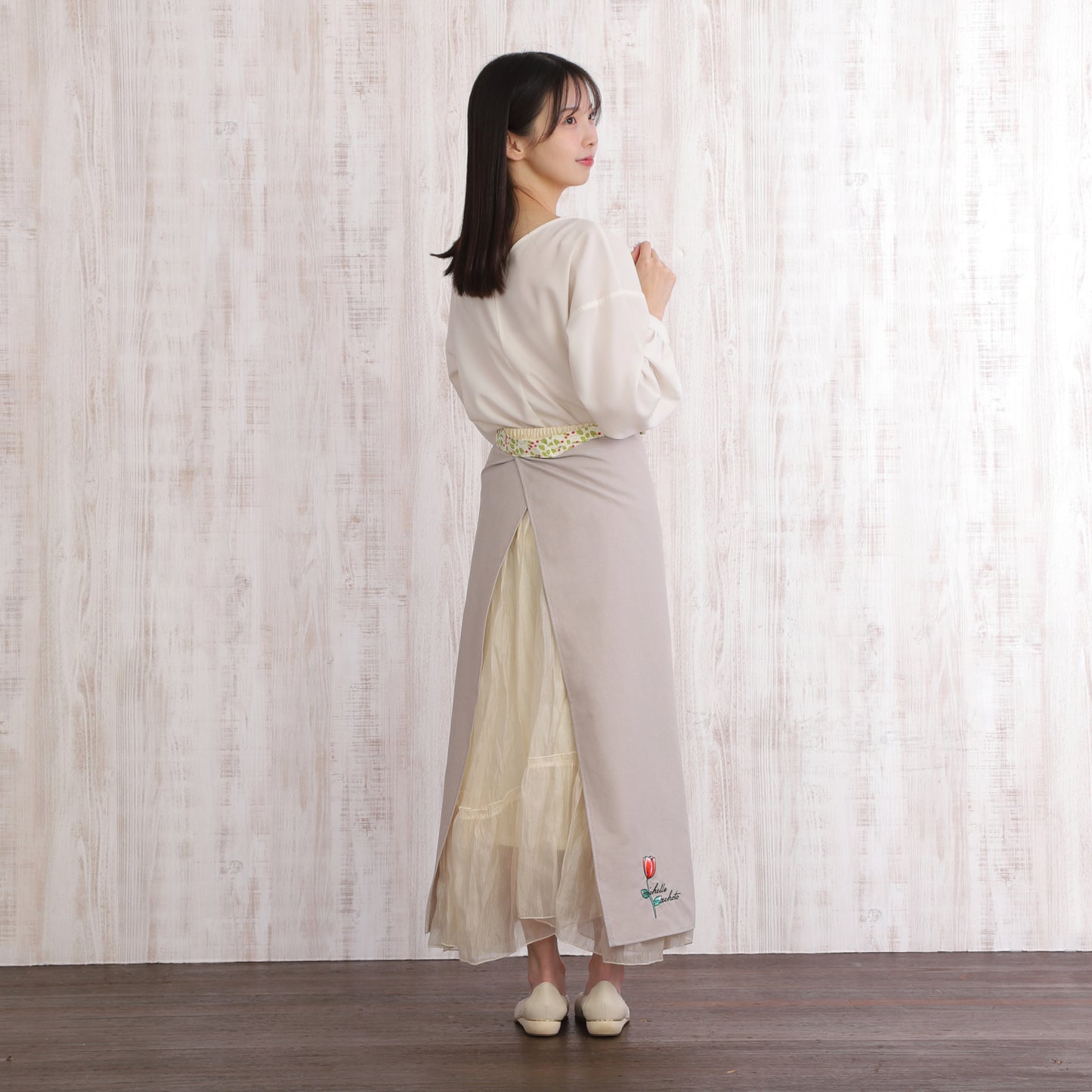 [Michelle Machoto] ミッシェルマコット いちご柄 ソムリエエプロン D-0602-2