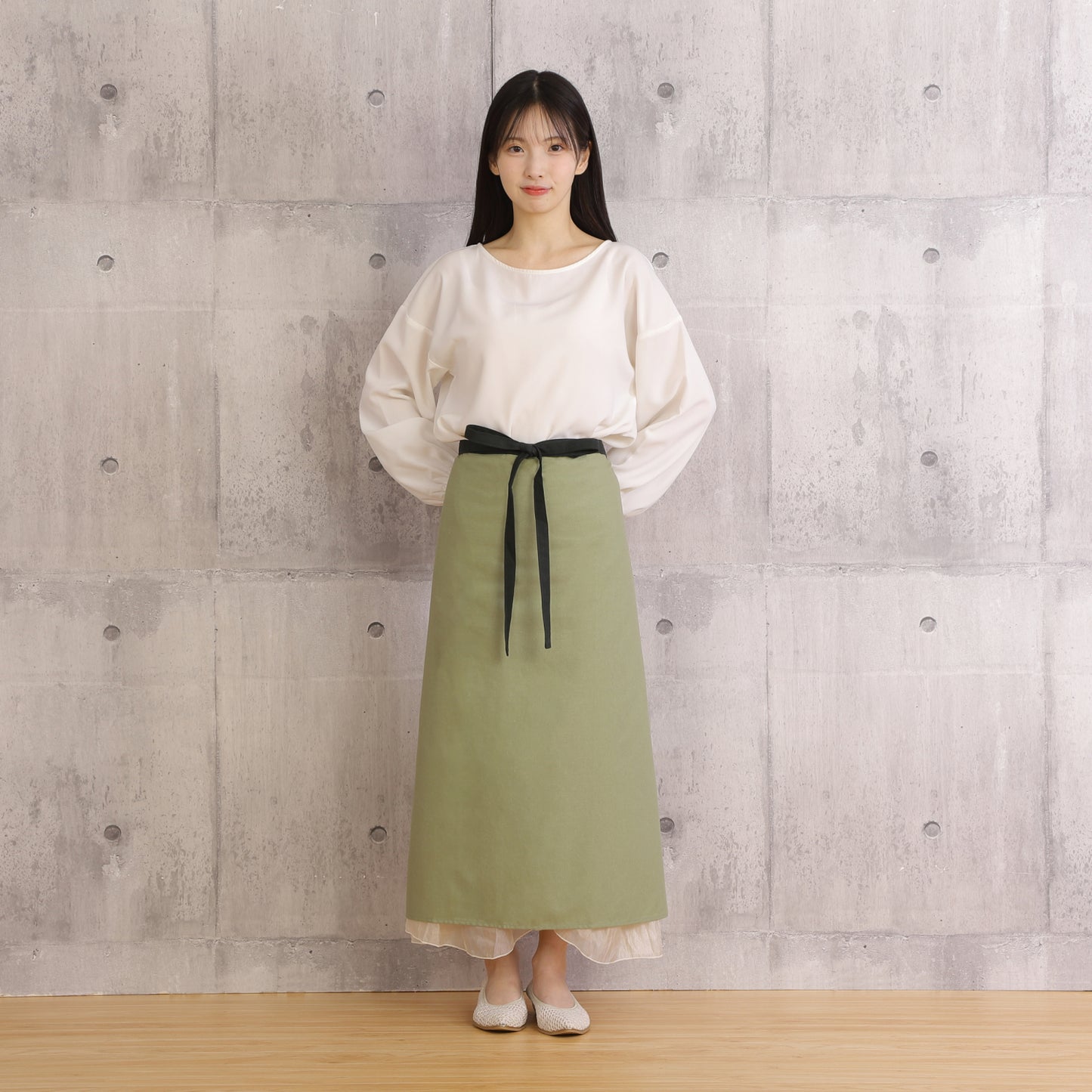 [Michelle Machoto] ミッシェルマコット 無地 ソムリエエプロン D-0603-1