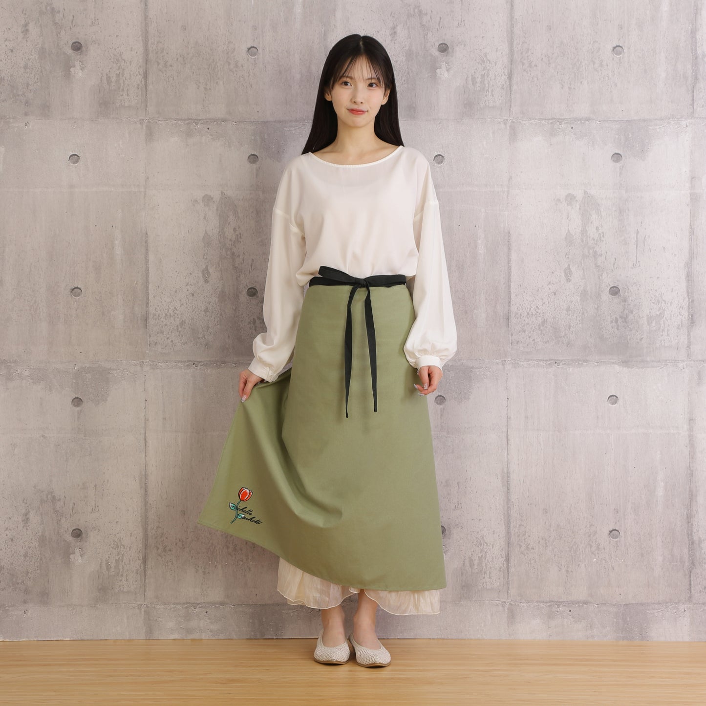 [Michelle Machoto] ミッシェルマコット 無地 ソムリエエプロン D-0603-1