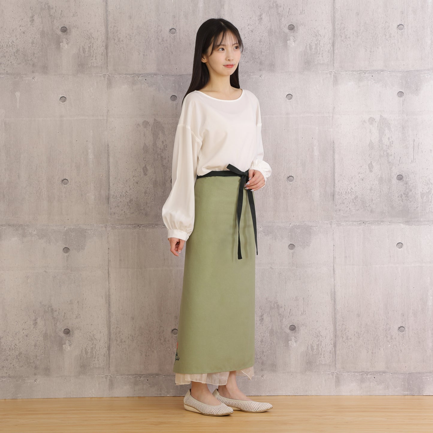 [Michelle Machoto] ミッシェルマコット 無地 ソムリエエプロン D-0603-1