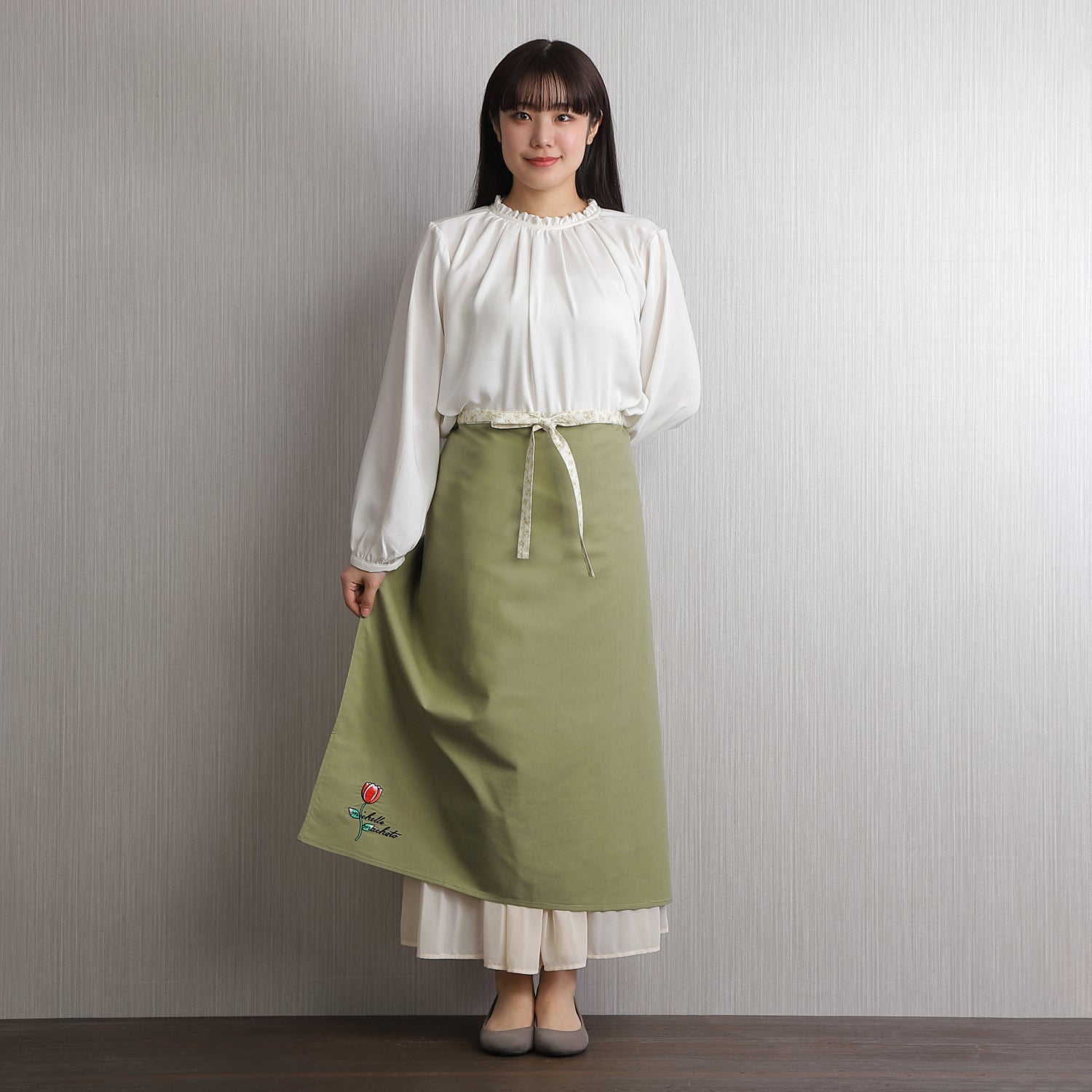 Michelle Machoto] ミッシェルマコット イワツメクサ柄 ソムリエ