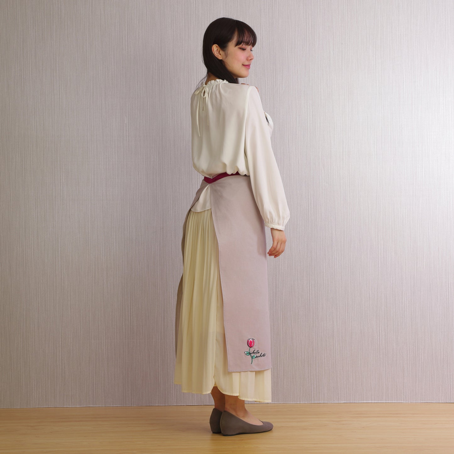 [Michelle Machoto] ミッシェルマコット 無地 ソムリエエプロン D-0602-1