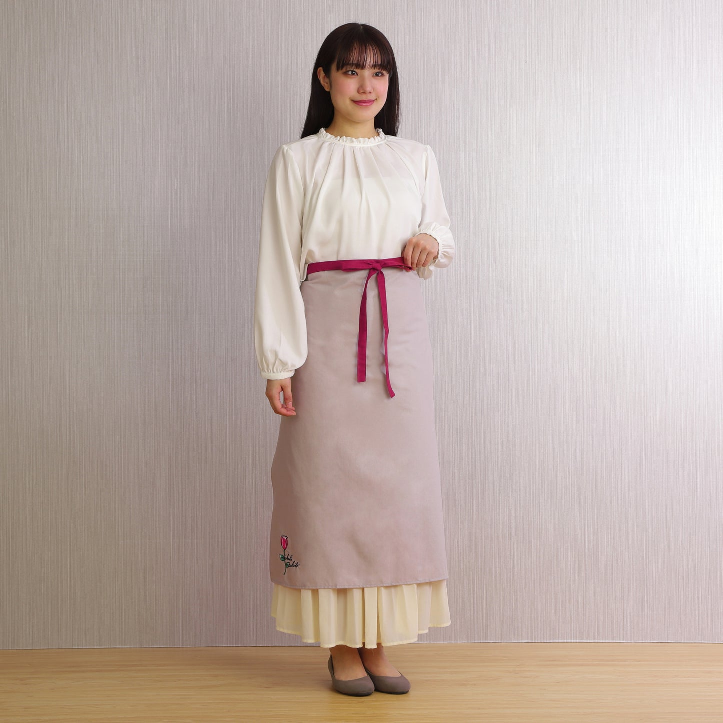 [Michelle Machoto] ミッシェルマコット 無地 ソムリエエプロン D-0602-1