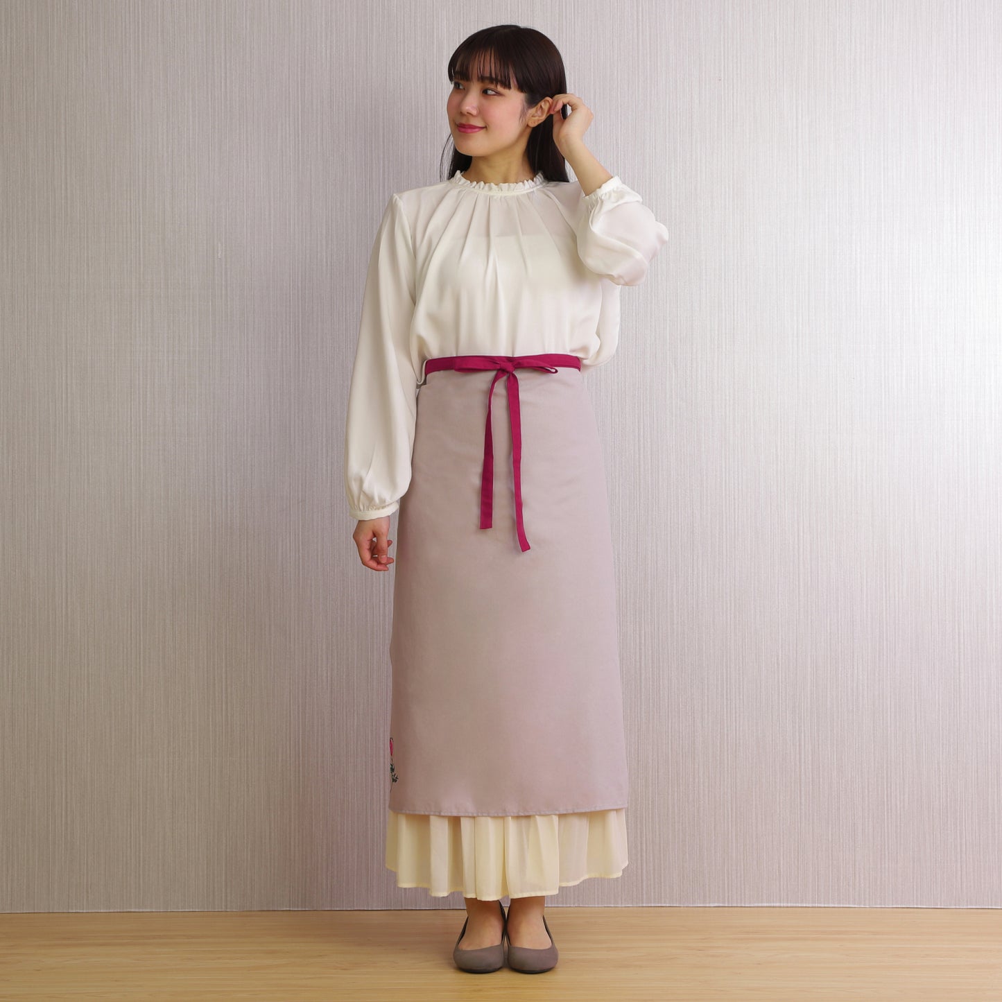 [Michelle Machoto] ミッシェルマコット 無地 ソムリエエプロン D-0602-1